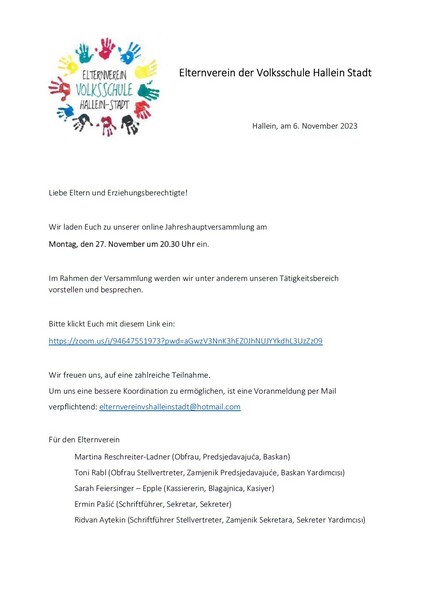 jahreshauptversammlung